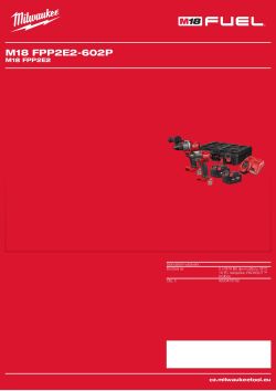 MILWAUKEE Sada M18 FUEL™ 4933478792 A4 PDF
