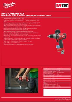 MILWAUKEE M18 ONEPD 4933451910 A4 PDF