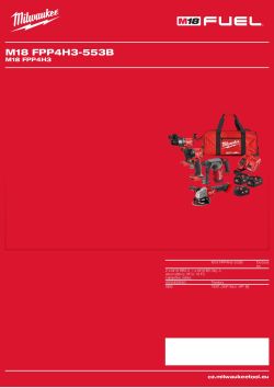 MILWAUKEE M18 FPP4H3 4933492640 A4 PDF