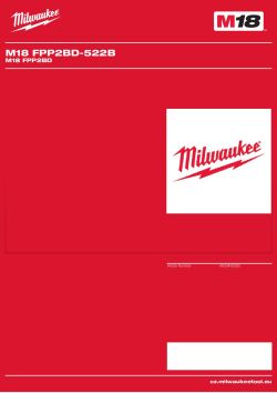 MILWAUKEE M18 FPP2BD 4933492383 A4 PDF