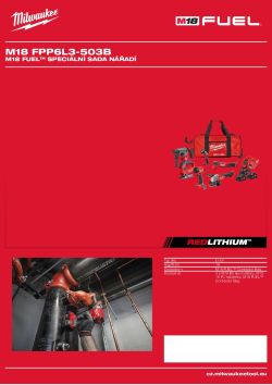 MILWAUKEE M18 FUEL sada nářadí 4933498916 A4 PDF