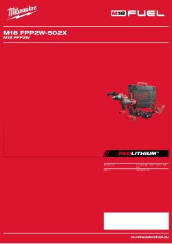 MILWAUKEE M18 FPP2W 4933459756 A4 PDF
