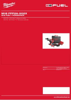 MILWAUKEE M18 FUEL™ powerpack 4933459788 A4 PDF