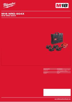 MILWAUKEE M18 NRG-504X 4933498556 A4 PDF