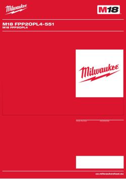 MILWAUKEE M18 FPP2OPL4 4933492086 A4 PDF