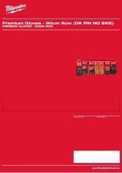 MILWAUKEE Premium Gloves - 90cm Row 4932478574 A4 PDF