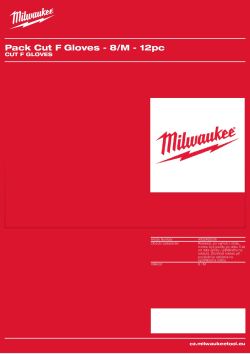 MILWAUKEE Rukavice Cut F - 8/M - 12 párů 4932492036 A4 PDF
