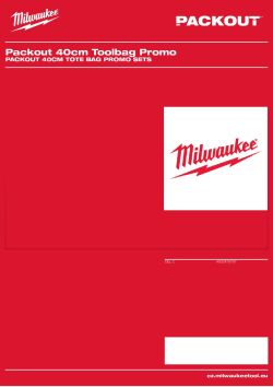 MILWAUKEE Packout 40cm Tote Bag Promo Sets 4932478797 A4 PDF