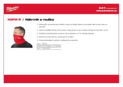 MILWAUKEE Funkční nákrčník, červený 4933478780 A4 PDF