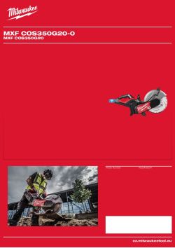 MILWAUKEE MXF COS350G20 4933499004 A4 PDF