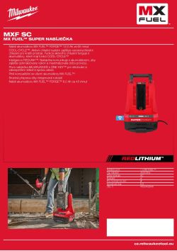 MILWAUKEE MX FUEL™ super nabíječka 4932492631 A4 PDF