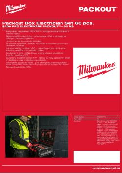 MILWAUKEE Sada pro elektrikáře PACKOUT™ – 60 ks 4932501773 A4 PDF