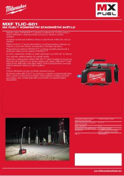 MILWAUKEE MX FUEL™ kompaktní staveništní světlo 4933498070 A4 PDF