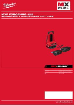 MILWAUKEE MX FUEL™ akumulátory a nabíječka 4933493551 A4 PDF