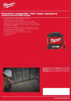 MILWAUKEE 10 m metrické 48227310 A4 PDF
