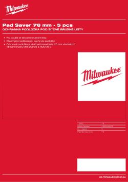 MILWAUKEE Pad Savers 4932499375 A4 PDF