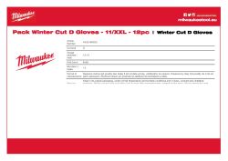 MILWAUKEE Zimní Rukavice CutD - 11/XXL - 12 párů 4932480620 A4 PDF