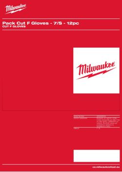 MILWAUKEE Rukavice Cut F - 7/S - 12 párů 4932492035 A4 PDF