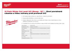 MILWAUKEE Zimní Rukavice CutC - 7/S - 12 párů 4932479708 A4 PDF