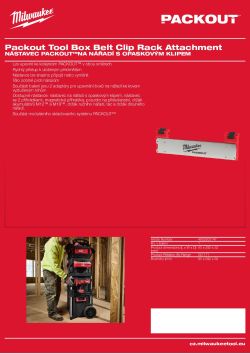 MILWAUKEE Nástavec PACKOUT™na nářadí s opaskovým klipem 4932500147 A4 PDF