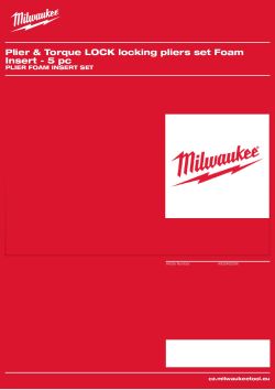 MILWAUKEE Plier Foam Insert Set 4932492396 A4 PDF