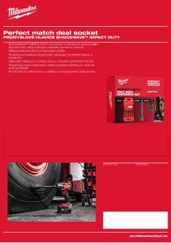 MILWAUKEE SHOCKWAVE™ IMPACT DUTY IMPACT SOCKETS 4932492652 A4 PDF