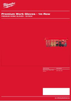 MILWAUKEE Rukavice Prémium - 1m 4932480458 A4 PDF