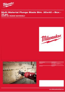 MILWAUKEE Multi-tool accessories -Starlock multi-material blades 4932493572 A4 PDF