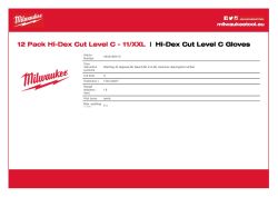 MILWAUKEE Rukavice Cut Hi-Dex Cut Cut C - 11/XXL - 12 párů 4932480515 A4 PDF