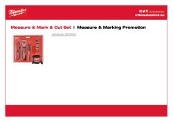 MILWAUKEE Measure & Marking Promotion 4932480553 A4 PDF