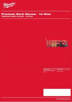 MILWAUKEE Rukavice Prémium - 1m 4932480458 A4 PDF