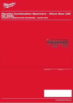 MILWAUKEE Maxbite Combination Spanners - 90cm Row 4932478581 A4 PDF