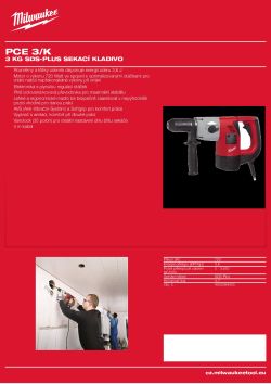 MILWAUKEE 3 kg SDS-Plus sekací kladivo 4933502483 A4 PDF