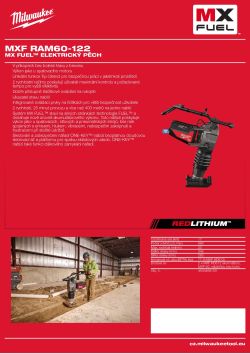 MILWAUKEE MX FUEL™ elektrický pěch 4933498160 A4 PDF