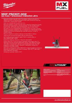 MILWAUKEE MX FUEL™ stahovací vibrační lišta 4933479775 A4 PDF