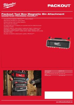 MILWAUKEE Magnetická přihrádka PACKOUT™ 4932500149 A4 PDF