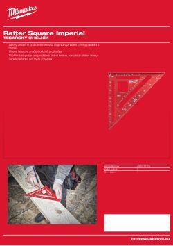MILWAUKEE Tesařský úhelník imperiální 4932472123 A4 PDF