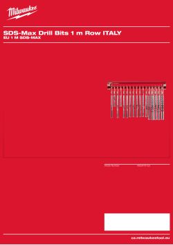 MILWAUKEE EU 1 m SDS-Max 4932479123 A4 PDF