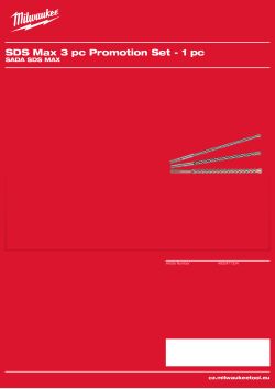 MILWAUKEE SDS Max Set 4932471334 A4 PDF