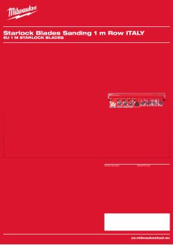 MILWAUKEE EU 1 m Starlock Blades 4932479129 A4 PDF