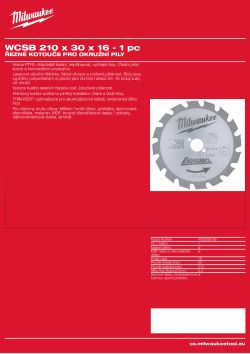 MILWAUKEE Circular saw blades for portable tools 4932259182 A4 PDF