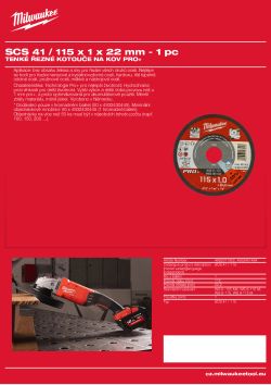 MILWAUKEE SCS 41 / 115 4932371902 A4 PDF