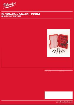 MILWAUKEE Shockwave Bitset 4932352455 A4 PDF