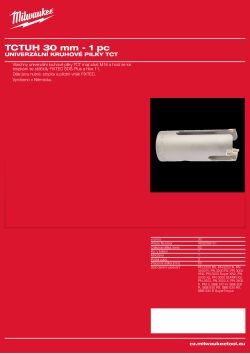 MILWAUKEE TCT Universal Holesaws 4932399101 A4 PDF