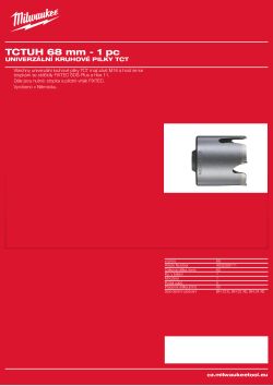 MILWAUKEE TCT Universal Holesaws 4932399111 A4 PDF