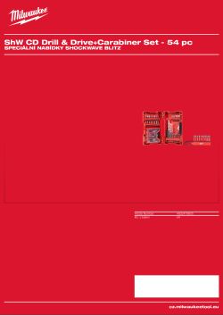 MILWAUKEE SHOCKWAVE™ IMPACT DUTY Speciální sada vrtáků a bitů - 54 ks s karabinkou 4932479855 A4 PDF