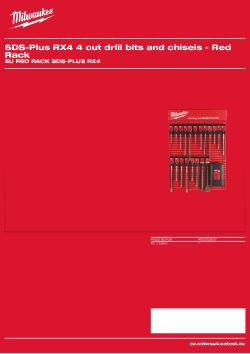 MILWAUKEE EU Red Rack SDS-Plus RX4 4932352637 A4 PDF