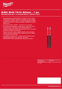 MILWAUKEE Shockwave bits TX 4932500233 A4 PDF