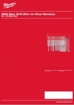 MILWAUKEE EU 1 m SDS-Max 4932480763 A4 PDF