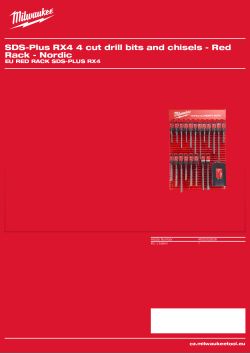 MILWAUKEE EU Red Rack SDS-Plus RX4 4932352638 A4 PDF